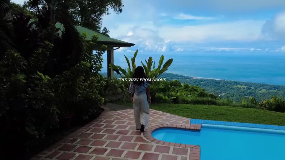 Drone video of Whale Tail View Villa